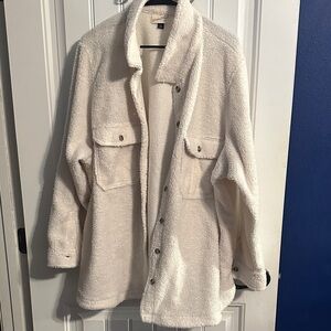 Universal Thread Cream Teddy Jacket